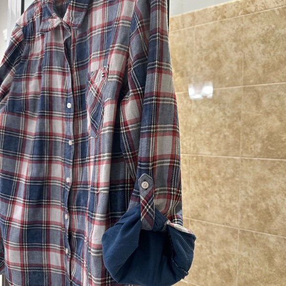 Tommy Hilfiger patriotic plaid size Large button down shirt - Picture 5 of 8